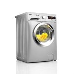 غسالة تحميل من الأمام بموتور انفرتر من زانوسي ZWF81251SX، فضي، 8 كجم